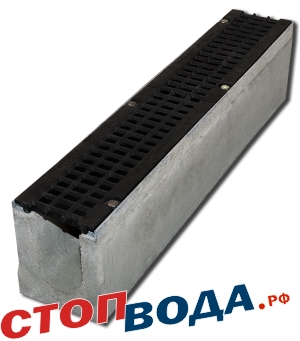 Лоток водоотводной бетонный серии BetoMax DN 110